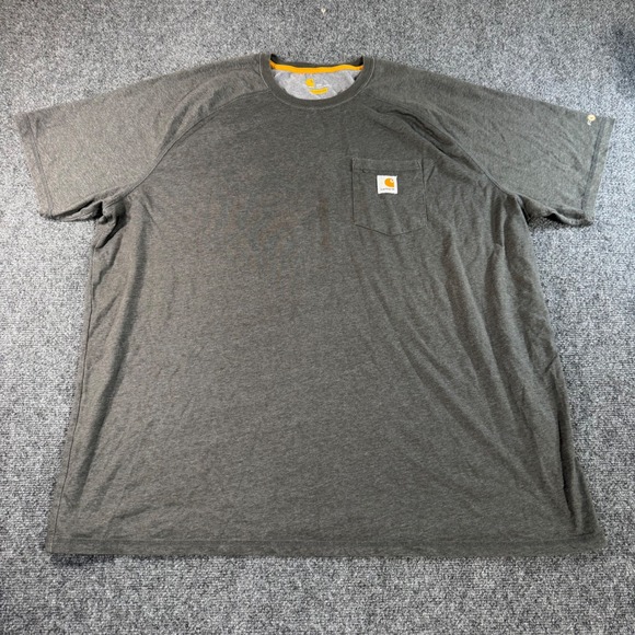 Carhartt Other - Carhartt Force Relaxed Fit Gray Heather Pocket T-Shirt Mens 3XL Short Sleeve